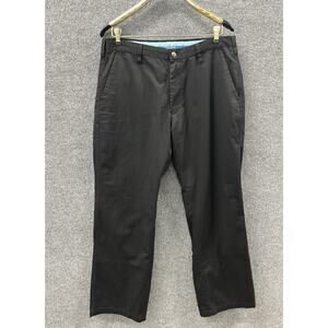 Volcom Stone Corpo Class Men’s 36x31 Black Flat Front Straight Leg Chino Pants